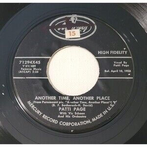 Patti Page 45 RPM - Another Time, Another Place / These Worldly Wonders - VG+